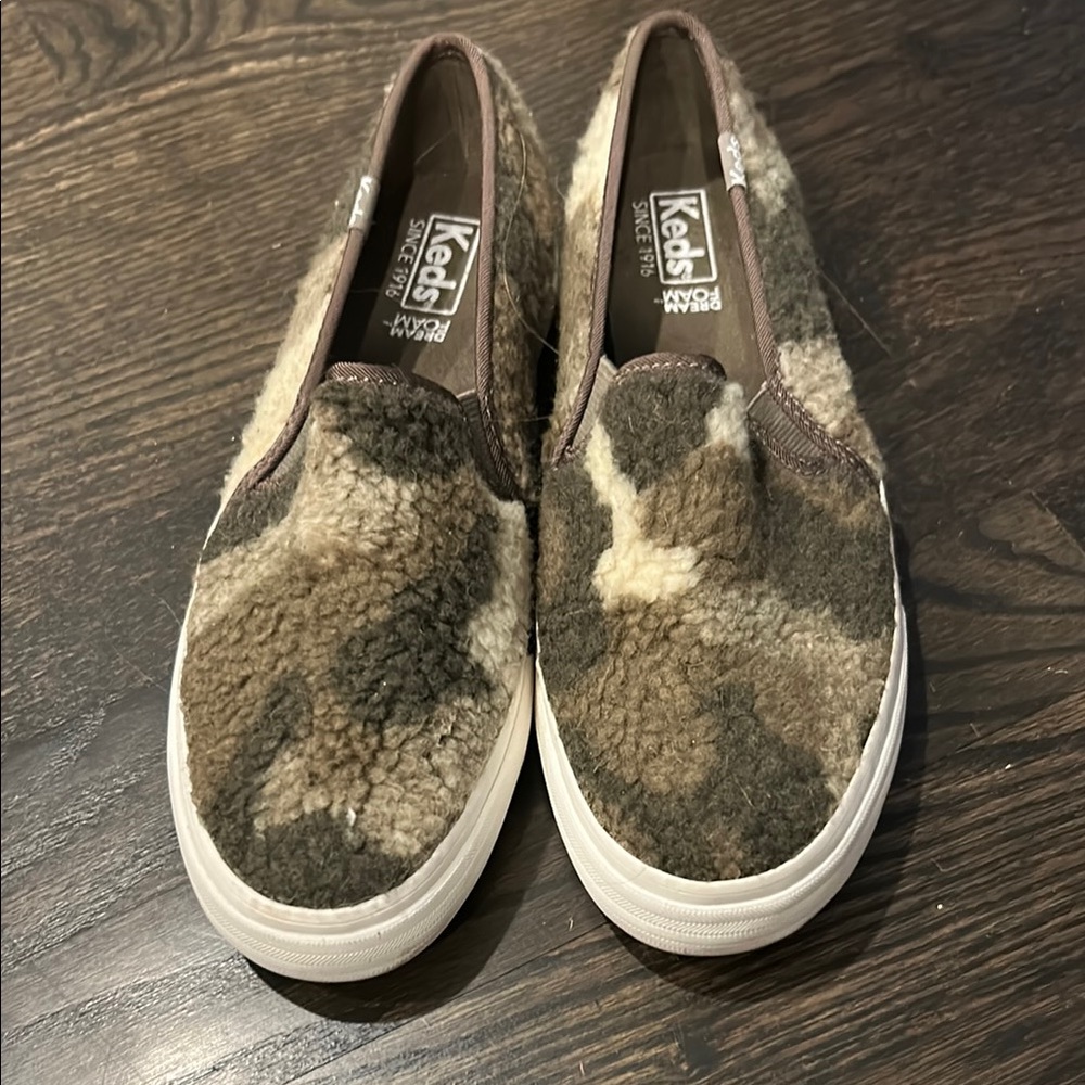 Keds Double Decker Camouflage Slip-On Shoes